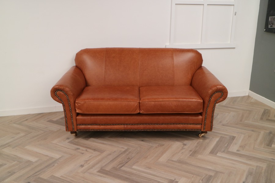 Rochester Vintage Leather Sofa - 2.5 Seater - Crystal Bruciato