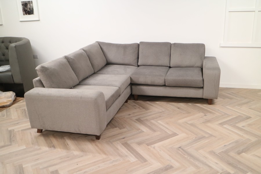 Wellington Fabric Corner Sofa - 2 x 2str Corner Sofa - Alpaka Shale