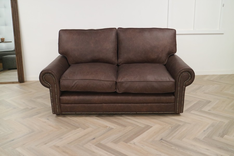 Portland Leather Sofa - 2.5 Seater - Apache Roast