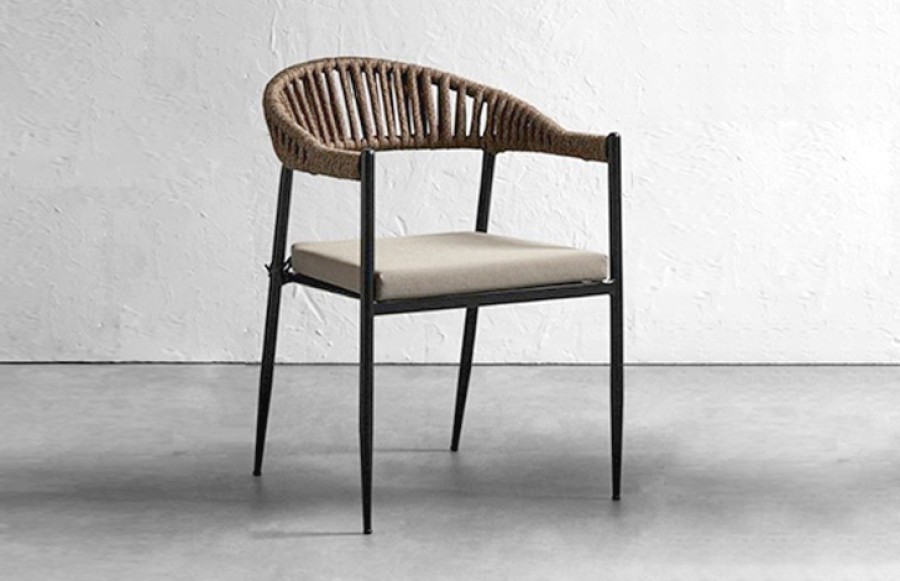Trieste Rope Chair - Tan/ Taupe