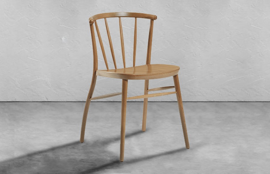 Camborne Scandi Side Chair - Oak