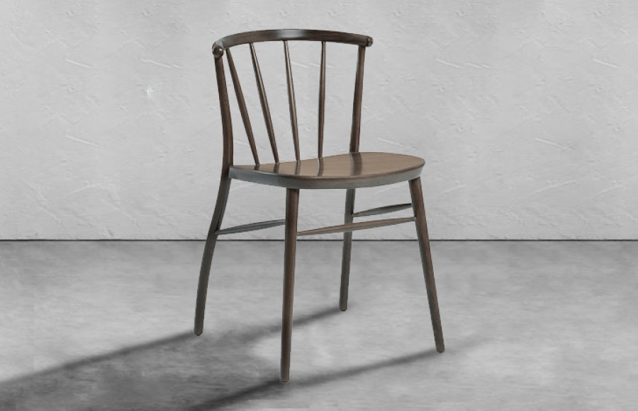 Camborne Scandi Side Chair - Antique Grey