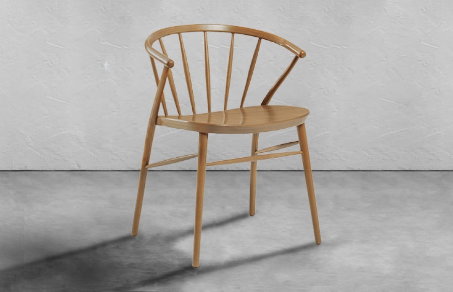 Camborne Scandi Arm Chair - Oak
