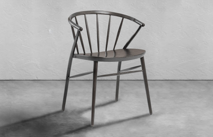 Camborne Scandi Arm Chair - Antique Grey