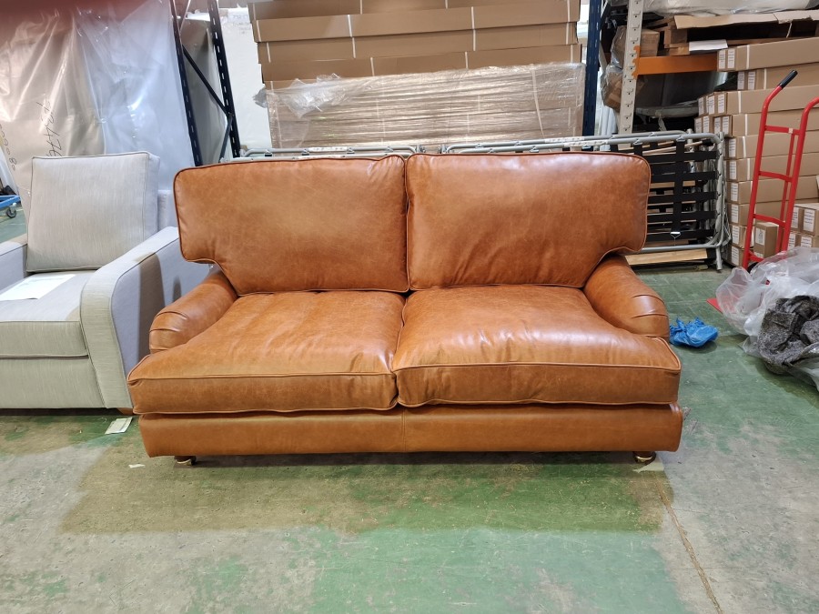 Holbeck Vintage Leather Couch - 3 Seater - Crystal Bruciato