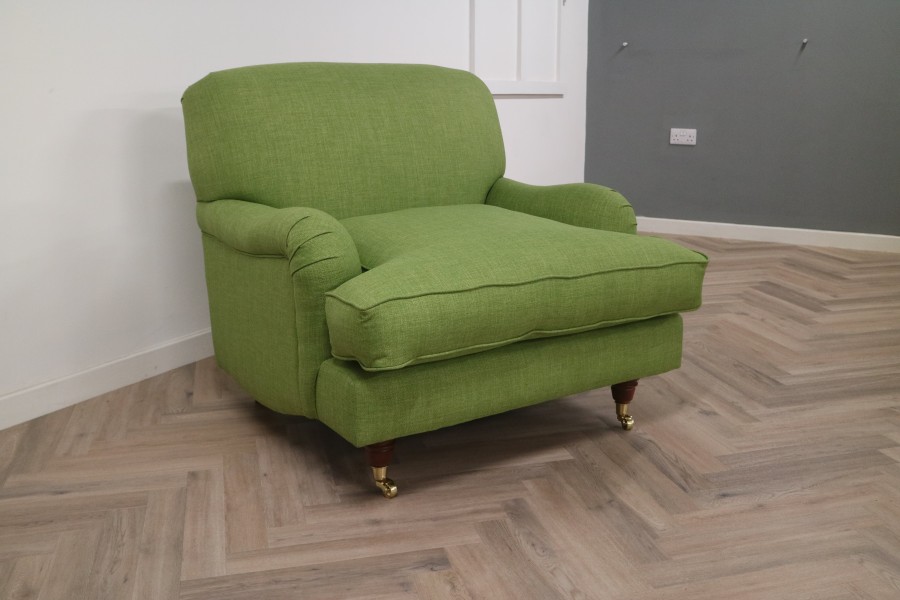 St George Fabric Sofa - Chair - Linetta Lime