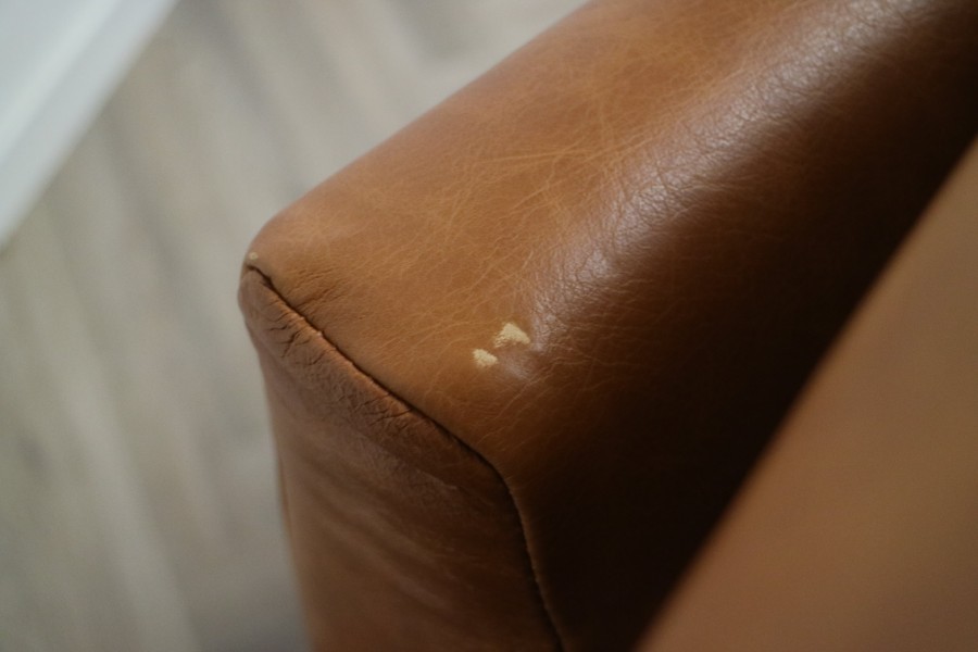 Abbey Leather Sofa - 2 Seater - Dune Sand
