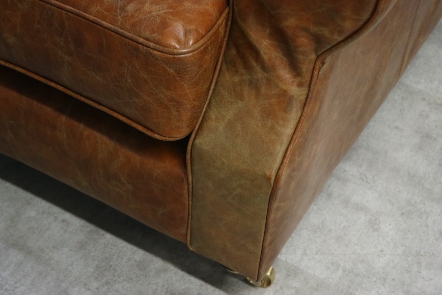 Churchill Leather Sofa - 2.5 Seater - Vintage Tan