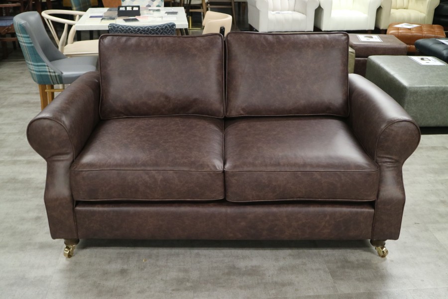 Churchill Leather Sofa - 2.5 Seater - Dune Coffee