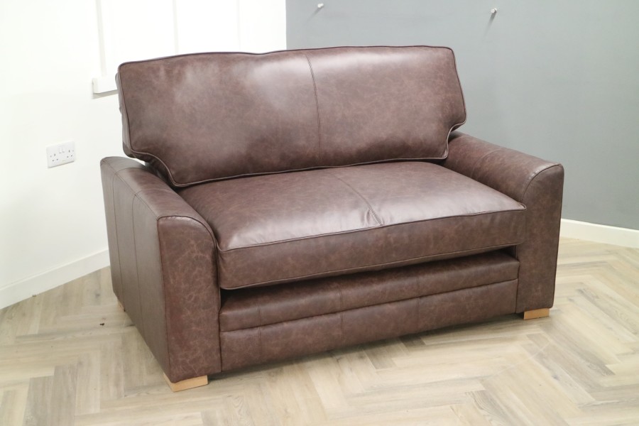 Liberty Leather Sofa - Loveseat - Dune Coffee
