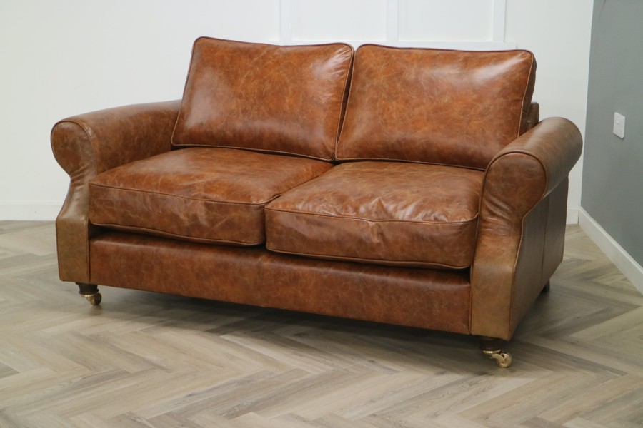 Churchill Leather Sofa - 2.5 Seater - Vintage Tan