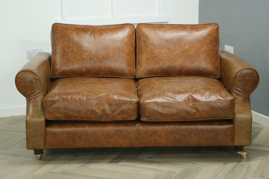 Churchill Leather Sofa - 2.5 Seater - Vintage Tan