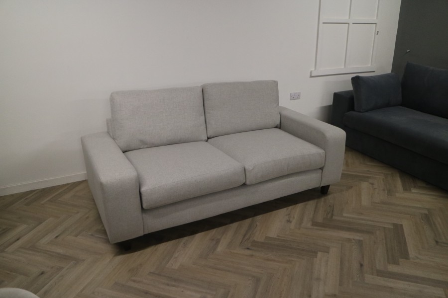 Wellington Contemporary Fabric Sofa - 3 Seater - Sketch Smoke