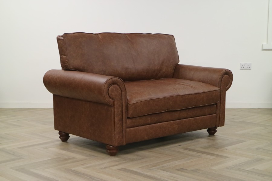 Portland Leather Sofa - Loveseat - Apache Tan