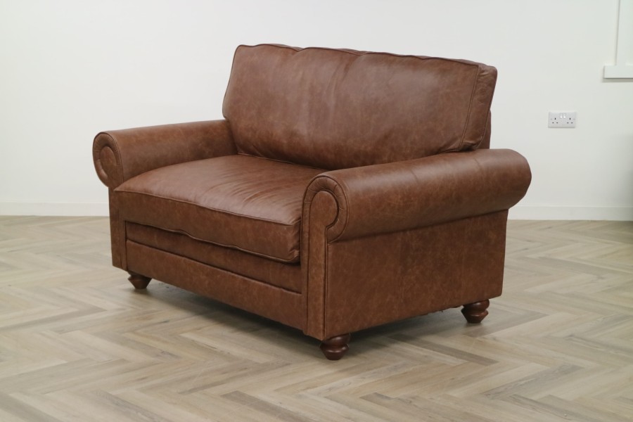 Portland Leather Sofa - Loveseat - Apache Tan