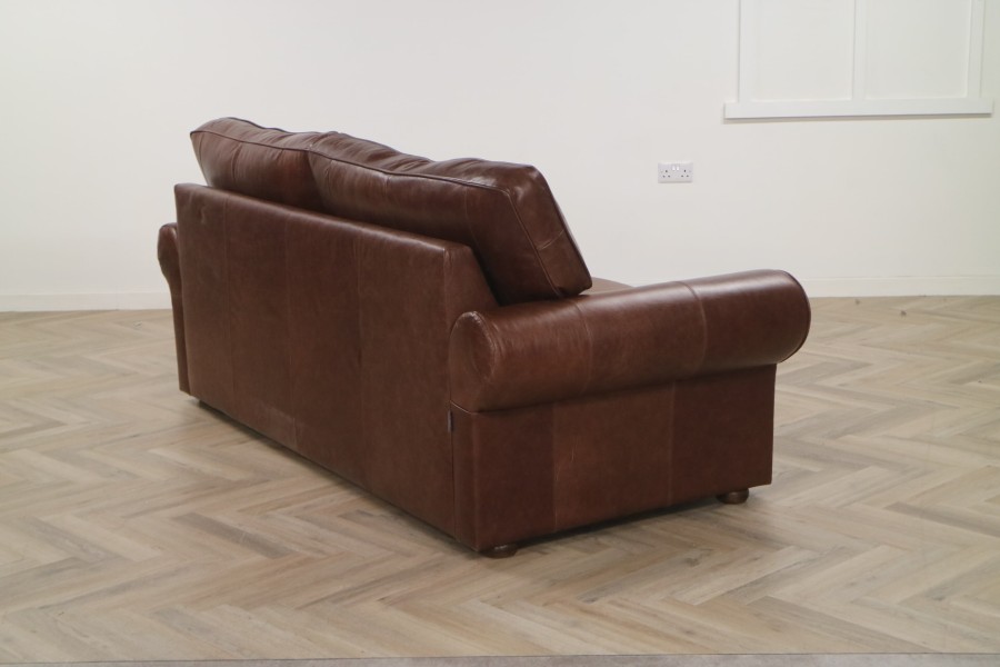 Portland Leather Sofabed - 3.5 Seater SB - Crystal Hazel