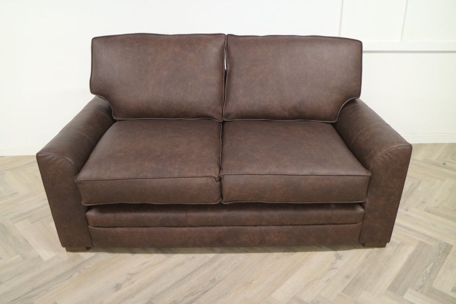 Liberty Leather Sofa - 2.5 Seater - Apache Roast