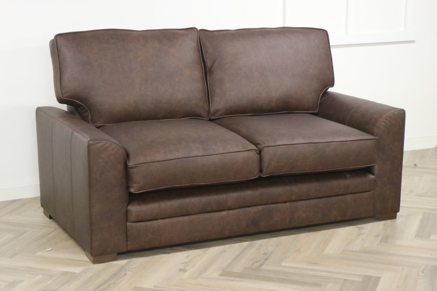 Liberty Leather Sofa - 2.5 Seater - Apache Roast