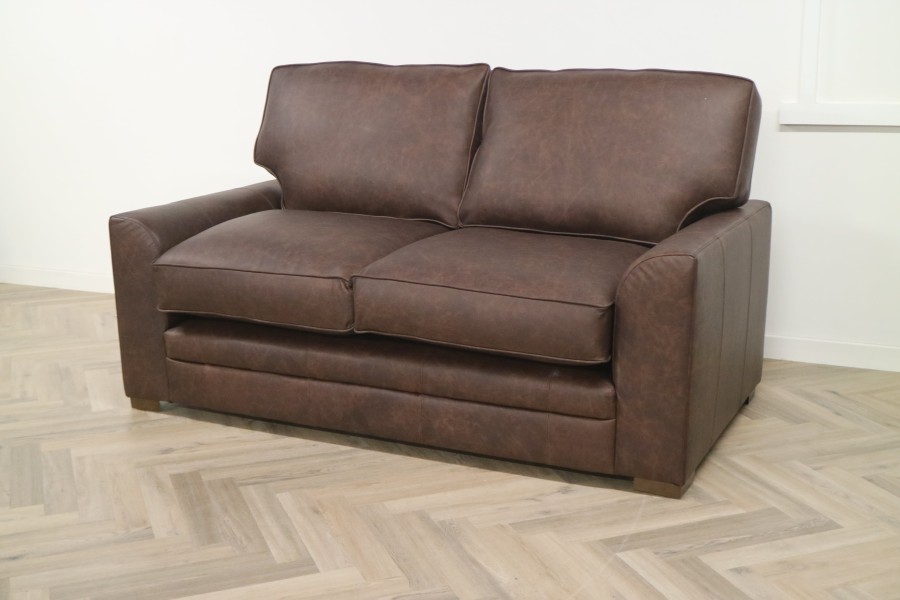 Liberty Leather Sofa - 2.5 Seater - Apache Roast
