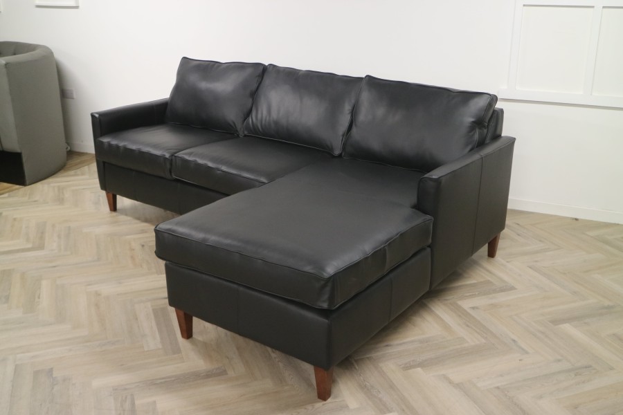 Hayes Chaise Sofa Bed - 3SB x RHF Chaise - Vesuvio Black
