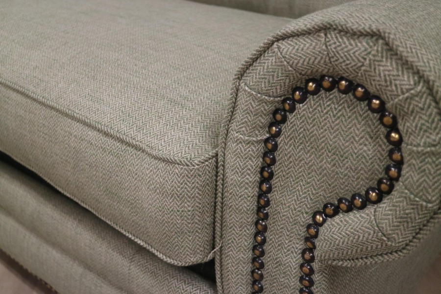 Portland Fabric Sofa Bed - 3.5 Seater SB - Leckford Fern
