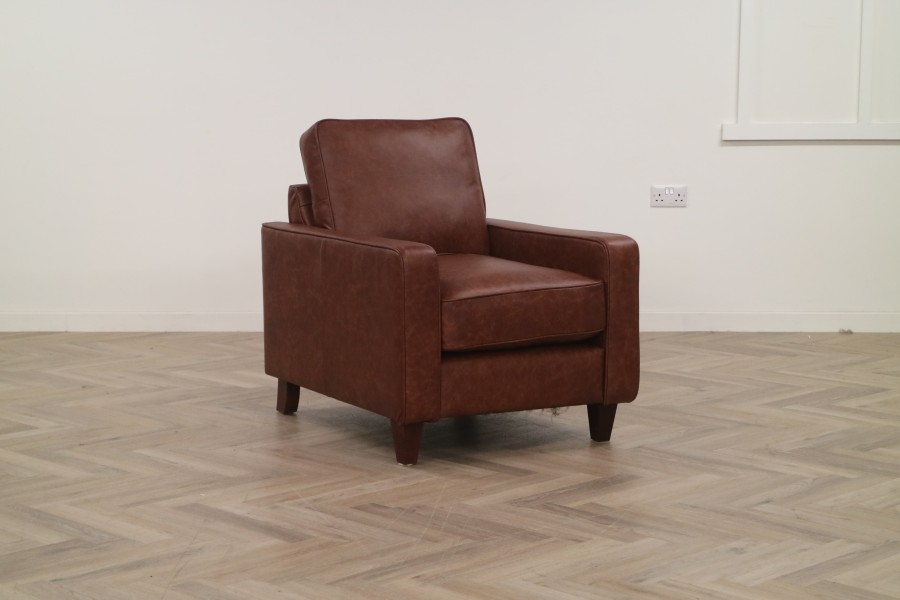 Drake Simple Sofa - Chair - Dune Hazel