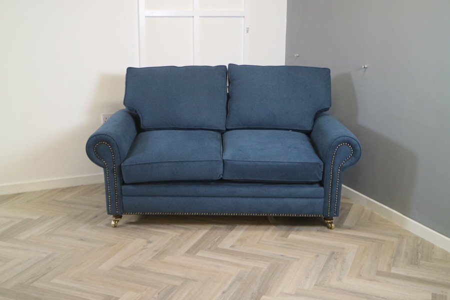 Portland Fabric Sofa Bed - 2.5 Seater Sofa Bed - Alpaka Indigo