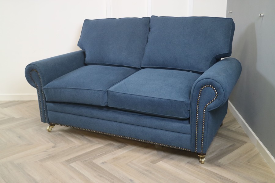 Portland Fabric Sofa Bed - 2.5 Seater Sofa Bed - Alpaka Indigo