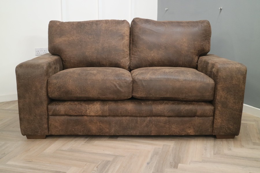 Abbey Leather Sofa - 2.5 Seater - Tribe Timber