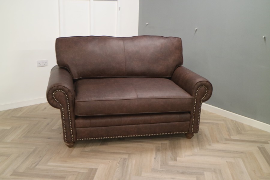 Portland Leather Sofa - Loveseat - Apache Roast