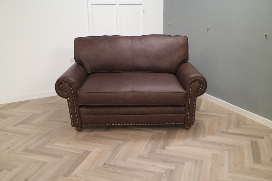 Portland Leather Sofa - Loveseat - Apache Roast