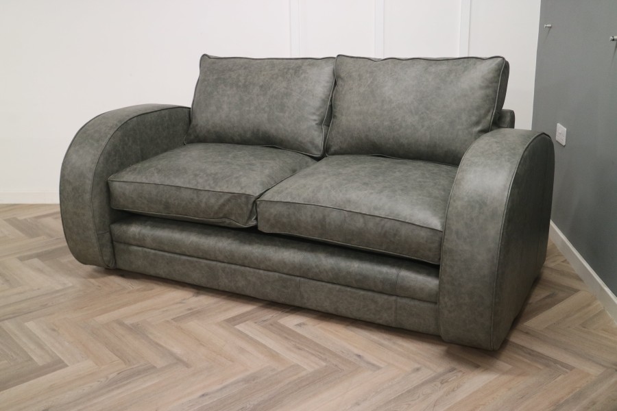 Art Deco Sofa - 3 Seater - Dune Grey