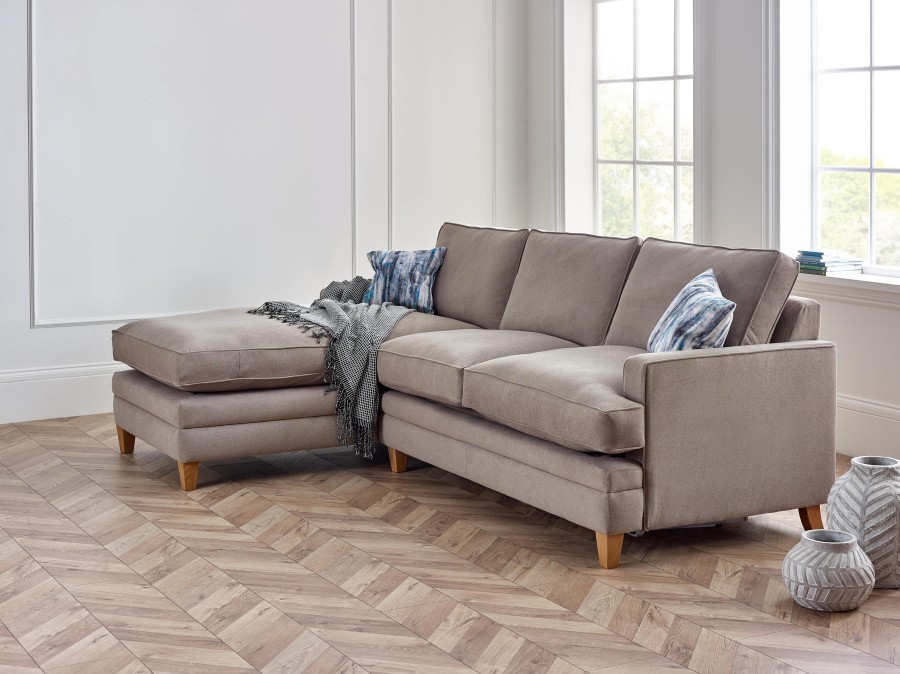 Everest Fabric Chaise Sofabed - 3SB x Chaise - Alpaka Llama