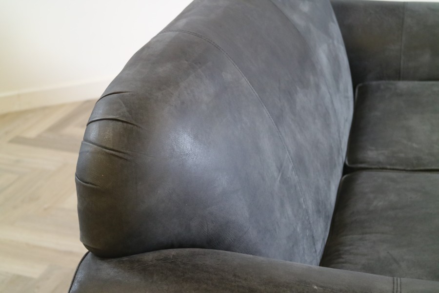 Rochester Vintage Leather Sofa - 2.5 Seater - Tribe Black