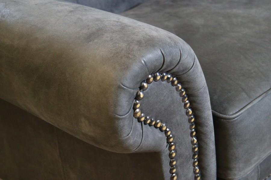 Rochester Vintage Leather Sofa - 2.5 Seater - Tribe Black
