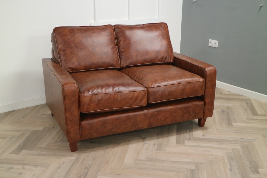 Drake Simple Sofa - 2 Seater - Vintage Tan