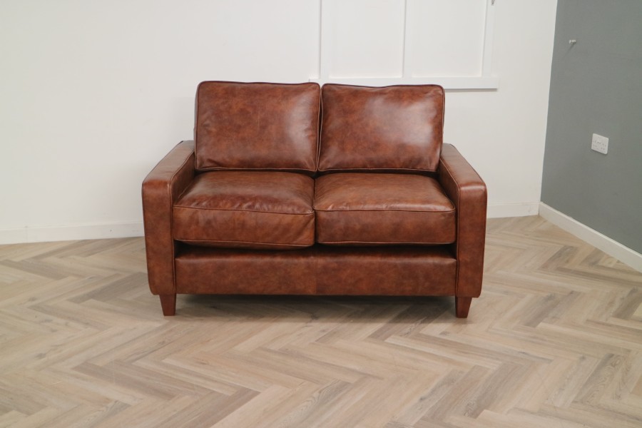 Drake Simple Sofa - 2 Seater - Vintage Tan