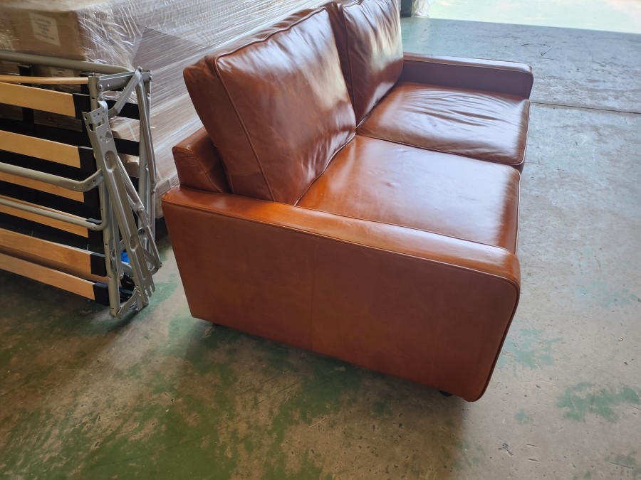 Drake Simple Sofa - 3 Seater - El Paso Cognac