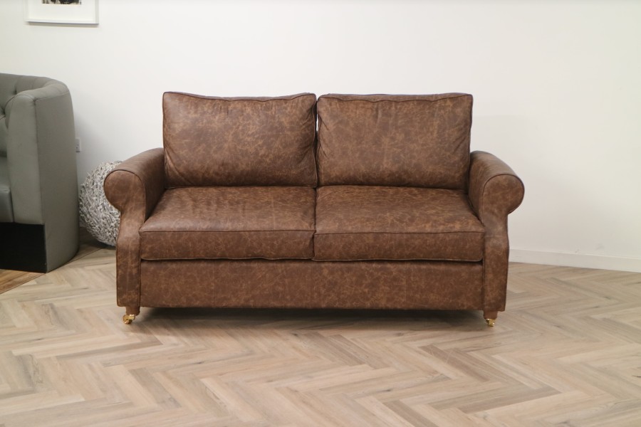 Kendley Leather Sofa - 3 Seater - Apache Rum