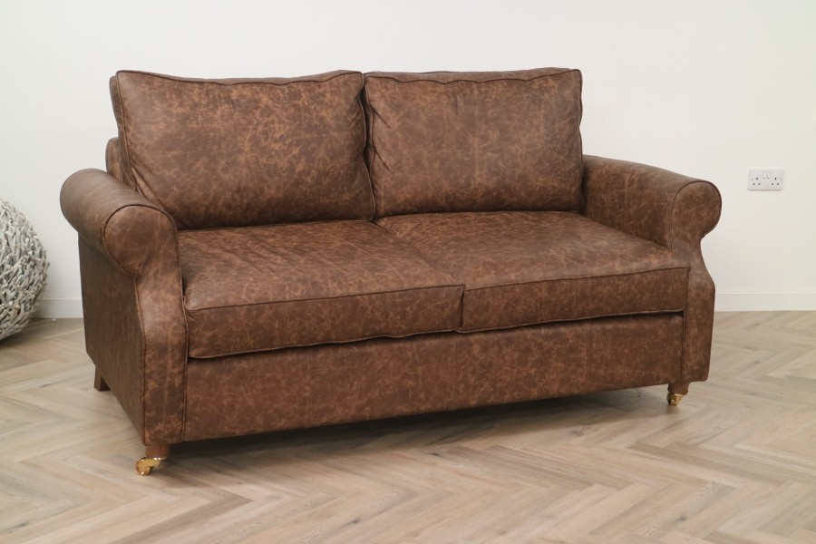 Kendley Leather Sofa - 3 Seater - Apache Rum