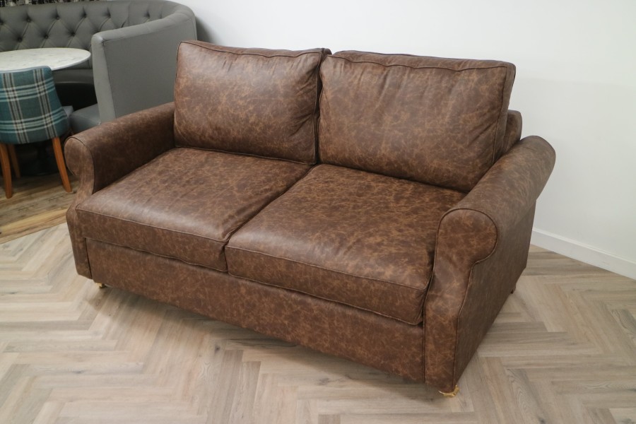 Kendley Leather Sofa - 3 Seater - Apache Rum