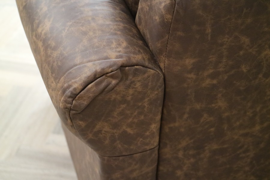 Kendley Leather Sofa - 3 Seater - Apache Rum