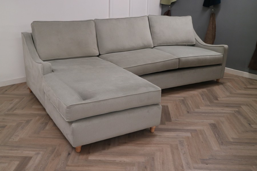 Weyton Fabric Chaise Sofa Bed - 3.5sb x LHF Chaise - Alpaka Cloud