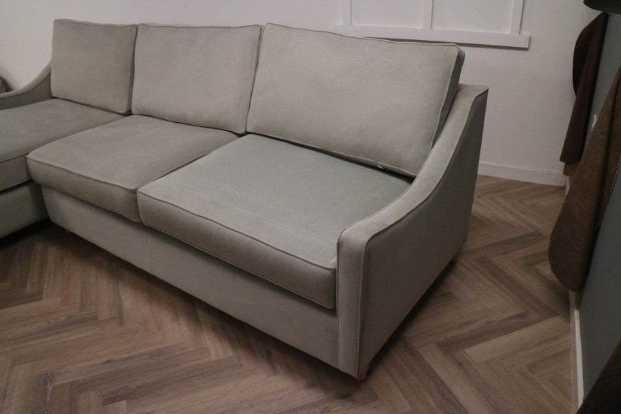 Weyton Fabric Chaise Sofa Bed - 3.5sb x LHF Chaise - Alpaka Cloud