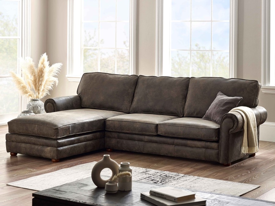 Portland Chaise Storage Sofa Bed - 3sb x LHF Chaise - Tribe Wood
