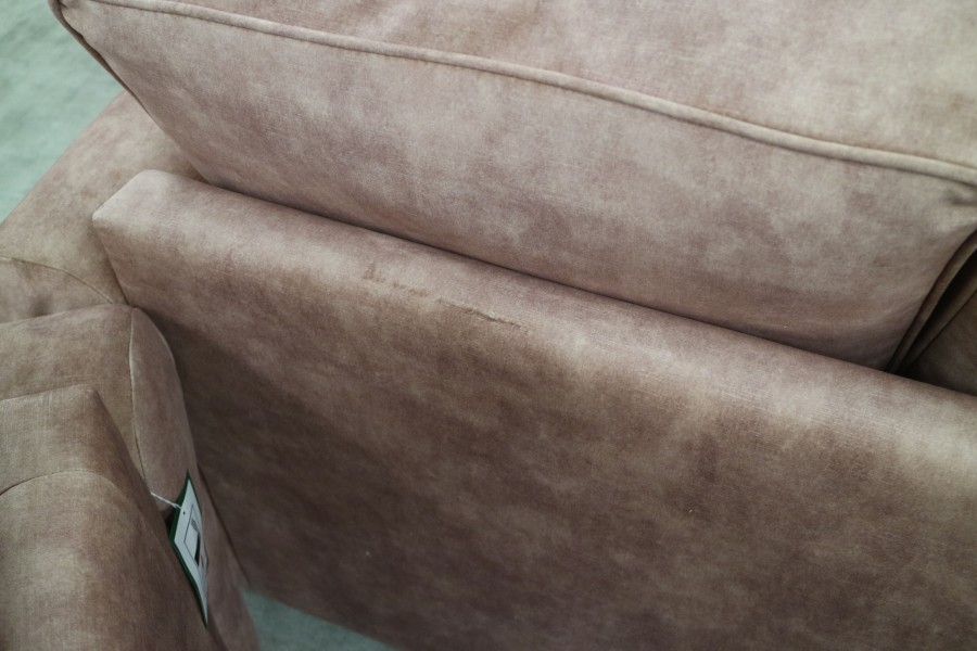 Churchill Traditional Fabric Sofa - 2 Seater - Lovely Terracotta