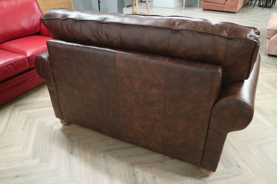 Portland Leather Sofabed - Loveseat Sofa Bed - Vintage Copper