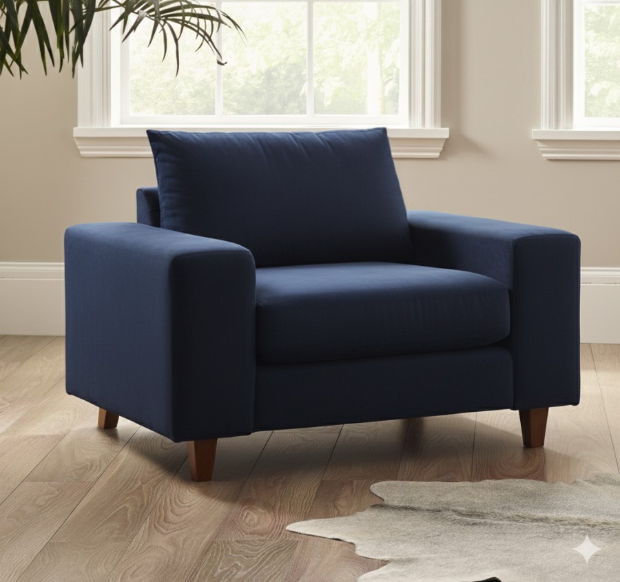 Wentworth Fabric Sofa - 1.5 Seater - Madison Nautilus