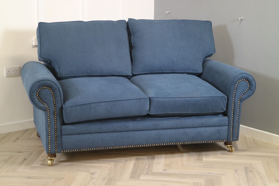 Portland Fabric Sofa Bed - 2.5 Seater Sofa Bed - Alpaka Indigo