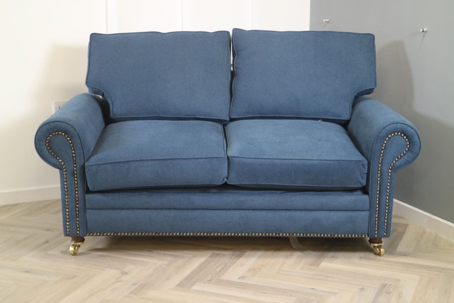 Portland Fabric Sofa Bed - 2.5 Seater Sofa Bed - Alpaka Indigo